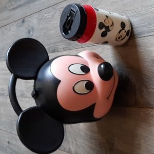 Vintage Disney mickey mouse head lunch box with thermos